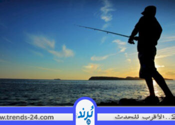 صيد السمك بالسنارة للرجل في المنام