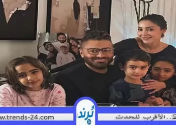 تامر حسني وبسمة بوسيل يجتمعان في أجواء عائلية